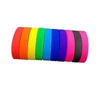 KICHOUSE 100pezzi Braccialetti Silicone Confezione Bracciali Elastici Per e Celebrazioni