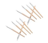 KICHOUSE 10pezzi Penna Per Pulizia Di Orologi in Legno e Plastica Di Accessorio Portatile Per Pulizia Di Piccole Parti Di Orologi Utile Per Orologiai e Riparatori