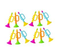 KICHOUSE 12 Pezzi Trombetta Colorata in Plastica Di Fischietti Per Eventi Sportivi e Feste Strumenti Leggeri Per Tifo Celebrazioni