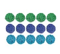 KICHOUSE 15 Palline in Vimini Verde da 5 Cm per Decorazioni Appese Resistenti, Creative e Semplici, per Artigianato DIY, Ristoranti e Ambienti