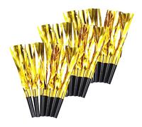 KICHOUSE 18 Pollici decorazione della festa di compleanno giocattoli giocattolo che fa rumore soffiatore di festa rumori per la festa Blowout di festa scoppi plastica Golden