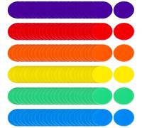 KICHOUSE 180 Pezzi Film a dischi contatore di apprendimento bingo che conta le fiches contando le fiches del bingo del poker gettoni premio piccoli chip di conteggio Acrilico