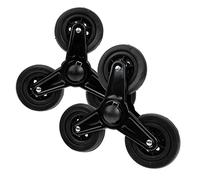 KICHOUSE 1paio Ruote Triangolari Heavy Duty Per Carrelli Della Spesa Accessori Per Carrelli Con Caster Per Scale Sostituzione Facile E Stabile