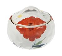 KICHOUSE 1pezzi Pentola Per Zuppa in Ceramica Resistente Ciotola Per Cottura a Vapore Motivi Nido Bianca Per Famiglie e Ristoranti