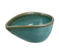 KICHOUSE 1pezzi Piatto Ceramica Piccolo Goccia Multiuso Per Maschera Viso e Aromaterapia Resistente Con Angoli Arrotondati Per Diffusore Olio Essenziale in Salone Di Bellezza