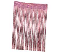 KICHOUSE 1pezzi Tendina Natalizia Raso Decorazione Per Feste Di Compleanno e Natale Metri Facile Da Applicare Resistente e Luminoso Per Ambienti Festivi