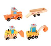 KICHOUSE 1Pezzi Veicolo da Ingegneria Legno per Escavatore Educativo per Sviluppare Nei con Design Resistente e Sicuro