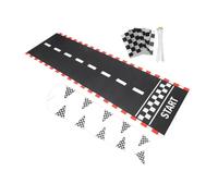 KICHOUSE 1set Bandierine Scacchi Bianche Per Decorazioni Di Feste Di Auto Da Corsa Per Compleanni e Eventi Tema Racing