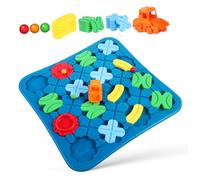 KICHOUSE 1Set Costruzione Strade Puzzle Educativo per Anni Attività Apprendimento Interattivo Sviluppo e Lavoro