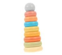 KICHOUSE 1Set Giocattoli Impilabili Silicone Educativo Sensoriale per Sviluppo delle Abilità Motorie per Feste e Compleanni Materiale Sicuro e Morbido