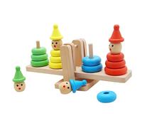 KICHOUSE 1Set Legno Colorati Educativo Istruzione Precoce per Sviluppo e Dei Facile da Impilare e Giocare Adatto