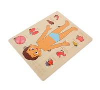 KICHOUSE 1Set Puzzle Del Corpo Legno Educativo Riconoscimento e Sviluppo Cognitivo Ottimo per Scuola e Casa per Compleanni