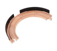 KICHOUSE 2 pezzi Binari Curvi in Legno per Trenini Accessori Modellismo Ferroviario per Giochi Montessori e Costruzioni Creative Parti di Ricambio per Piste di Trenini in Legno Sicuri