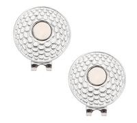 KICHOUSE 2 Pezzi Delicate Clip per Cappello da Golf in Lega di Zinco Marcatori Pratici e Resistenti per Palline Accessori Golf per Regali Golfisti
