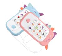 KICHOUSE 2 pezzi di giocattolo per telefono per bambini: divertenti giocattoli per smartphone con musica per bambini piccoli, neonati, ragazzi o ragazze, regali di Natale per feste di compleanno