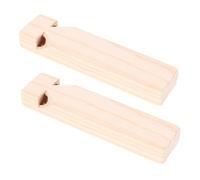 KICHOUSE 2 Pezzi Fischietto in Legno Giocattolo Musicale per Semplice da Suonare Leggero e Portatile Regalo per Compleanni e Festa