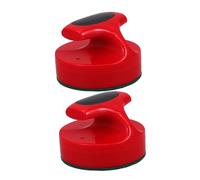 KICHOUSE 2 pezzi Paddle Air Hockey con Feltro per Tavoli da Gioco Sostituzione Maniglia per Hockey da Tavolo Pusher Silenziosi e Precisi per Divertimento Familiare