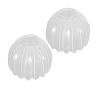 KICHOUSE 2 Pezzi Paralume Facile da Installare e Pulire a Forma di Tulipano in Vetro Bianco Trasparente per Ambienti Moderni per Lampade da Parete e Lampadari
