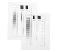 KICHOUSE 2 Pezzi Righello Trasparente per Misurazioni di Precisione Strumento Multifunzionale per Rilevazione Difetti e Misura per Valutazione Crepe Macchie e Graffi