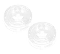 KICHOUSE 2 Pezzi Set Bicchieri in Vetro Trasparente per Manicure con Coperchio, Piatto Porta Unghie Tondo per Nail Art Professionale, Accessori per Unghie Fai da Te e Salone