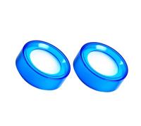 KICHOUSE 2 pezzi Spugnette Umidificatrici per Dita in Plastica Trasparente Blu Contenitore Robusto e Spugna Strumenti Veloci e Facili da Pulire per Contare Soldi e Documenti in Ufficio