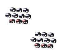 KICHOUSE 2 Set Bici Silicone Impermeabili con Faro E Luce Posteriore Design E Facile Installazione per Mountain Bike E Ciclo Outdoor 10 Pezzi*2