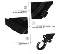 KICHOUSE 2 Set Cinghia Regolabile Per Monopattino Con Tracolla Spallacci Larghe E Resistenti Per Trasporto Comodo Di Scooter Elettrico Skateboard E Bicicletta Neri 2 Pezzi*2