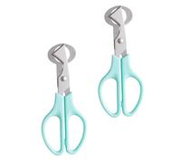 KICHOUSE 2 Set Forbici Per Uova in Acciaio Inossidabile Strumento Manuale Leggero E Antiruggine Per Cucina Design Ergonomico E Affilata Per Picnic E Cene