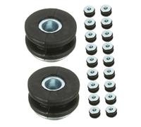 KICHOUSE 2 set Kit Gommini Antivibranti in Gomma e Metallo per Moto Guarnizioni Ammortizzanti Resistenti alle Intemperie Distanziatori per Carenature con Assorbimento Urti e Facile