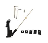 KICHOUSE 2 Set Professionale di Clicker in Metallo Regolabile per Arco Ricurvo Nero Accessorio Resistente per Allenamento e Gara di Tiro con Arco