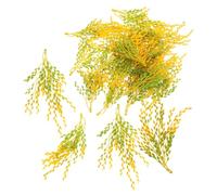 KICHOUSE 20 Pezzi Decorazione Di Riso Simulata Piccolo Orecchie Grano Essiccato Steli Festival Paglia Arredamento Riso Artificiale Per La Decorazione Falso Spiga Di Grano Con Giallo Abs
