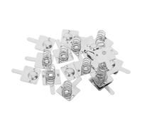 KICHOUSE 20 Pezzi Piastre di Contatto a Molla Nichelate per Batterie Aa, Set da 20 Pezzi Terminali a Molla in Acciaio, Ricambi per Portabatterie, Torce Elettriche, Giocattoli e Dispositivi