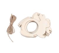 KICHOUSE 20pezzi Portatovaglioli Pasquali Legno Forma Di Coniglio Da Fibbie Decorative Per Tovaglioli Per Feste e Decorazioni Tavola Di Pasqua