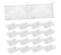 KICHOUSE 20pezzi Zipper Design Pen Pouches Organizer Per Cancelleria e Cosmetici Borse Trasparenti Da Viaggio Per Scuola Per Studenti e