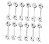 KICHOUSE 20set Kit Di Raccordi Per Mobili in Connettori Camma Per Perni Di Fissaggio Sostituzione Di Elementi Di Bloccaggio Pratici e Affidabili