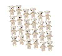KICHOUSE 24 Pezzi mini orsetto di peluche orsacchiotto natalizio orsacchiotto peluche piccolo figurine di orsi portatili piccolo orsetto di peluche durante statua appendere piccoli orsi