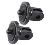 KICHOUSE 2pezzi Adattatore Da Treppiede Per Fotocamere e Accessori Montaggio Stabile e Leggero Per Action Cam e Monopod Facile Da Installare e Trasportare