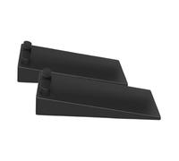 KICHOUSE 2pezzi Cuneo Fermaporta in Silicone Neri per Casa e Ufficio Cuneo di Impilabile per Pavimento e Fondo della Porta Stabilizzatore per Tavolo Traballante