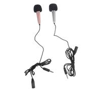 KICHOUSE 2pezzi Microfono Portatile Per Canto Vocale Mini Microfono Per Telefono Registrazione in Accessorio Per Canto Compatibile Diverse Applicazioni e Registrazione