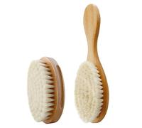 KICHOUSE 2pezzi Spazzola Per Capelli Per Ragazza in Legno Spazzola Da Bagno in Pelo Per Cura Dei Capelli Di Ragazza e Piccoli Pratica e Portatile