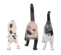 KICHOUSE 3 pezzi Miniature Gatti Decorativi in Statue Piccole per Feste Tema Gatto Accessori per e Micro Paesaggi Decorazioni Compatte per Casa e Ufficio