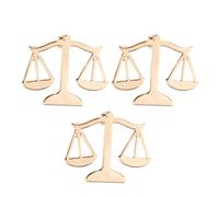 KICHOUSE 3 Pezzi Spilla della Giustizia a Bilancia, Spilla da Bavero Vintage in Lega Oro, Accessorio Simbolico per Giacche e Camicie, per Uomini e Donne, per Tribunali e Lauree