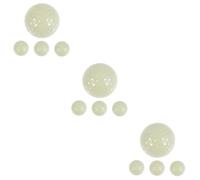 KICHOUSE 3 Set Palline Da Golf Luminose in Gomma Resistente Palline Fluorescenti Ricaricabili Al Sole E Uv Per Allenamento Notturno Nel Buio 4 Pezzi*3