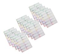 KICHOUSE 30 Fogli Etichette Impermeabili Autolaminanti per Biberon Adesivi Resistenti Acqua e Olio per Bottiglie Scuola e Asilo Riutilizzabili e Removibili