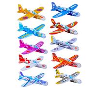 KICHOUSE 32Pezzi Giocattoli Aeroplani per Mini Aerei Colorati Educativo per Sviluppare Creatività e per Compleanni
