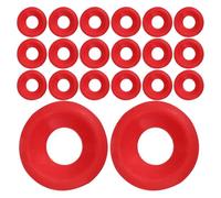 KICHOUSE 35 Pezzi Guarnizioni per Bottiglie di Birra in Plastica Rosse Anelli di Tenuta Antiperdita per Home Brew Sostituzione Guarnizione Tappo Bottiglia Facili da Installare e Resistenti