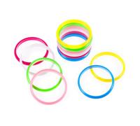 KICHOUSE 36 Braccialetti Colorati per Braccialetti Candy Color per Feste Compleanno Accessori Alla e Regali per Ragazze e Ragazzi