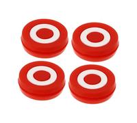 KICHOUSE 4 Pezzi Ammortizzatori in Silicone per Racchetta da Tennis Rosso Smorzatori Vibrazione per Riduzione Shock e Comfort Braccio Facili da Installare per Giocatori di Tennis