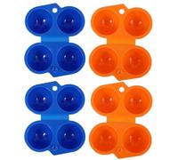 KICHOUSE 4 pezzi Contenitori Portauova da Campeggio in Plastica Resistente Custodia Portatile per Uova per Barbecue e Picnic Facile da Trasportare e Proteggere le Uova da Rotture Colori