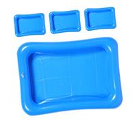 KICHOUSE 4 Pezzi Di Bar Di Servizio Gonfiabili: Buffet Di Ghiaccio, Vassoio Per Insalata, Tavolo Gonfiabile Per Sabbia, Sabbiera, Porta-giocattoli Da Pesca Per Bambini, Giochi D'acqua